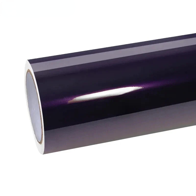 Gloss Midnight Purple Car Vinyl Wrap Color Self-adhesive Decoration Roll Film