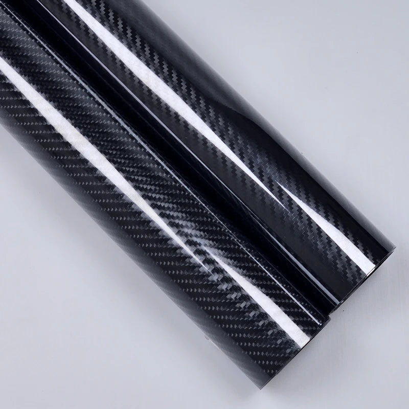 3D 4D 5D 6D Carbon Fiber High Glossy Black Car Stickers Wraping Vinyl Car Wrap Accessories for Vehicles Decals for Vehicle Auto