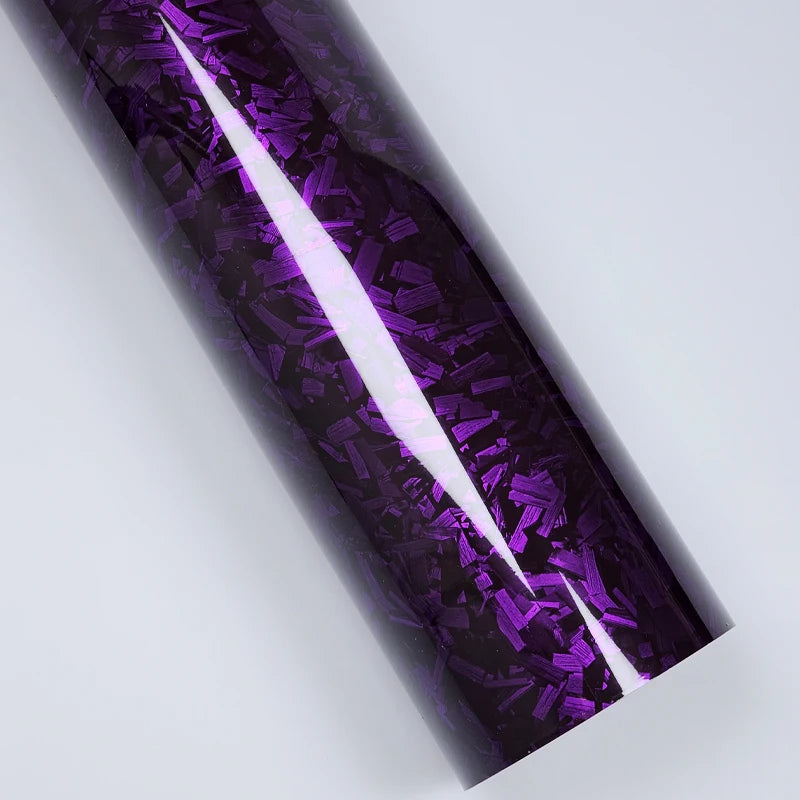 50cm*600cm Glossy Purple Crystal Forged Carbon Fiber Wrapping Vinyl Film Motorcycle Stickers Decals Auto Accessories Wrap Foil