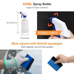 5Pcs Car Window Tint Application Tools Kit Vinyl Squeegee Film Scrapers Vehicle Glass Protective Film Installing Wrap Tool