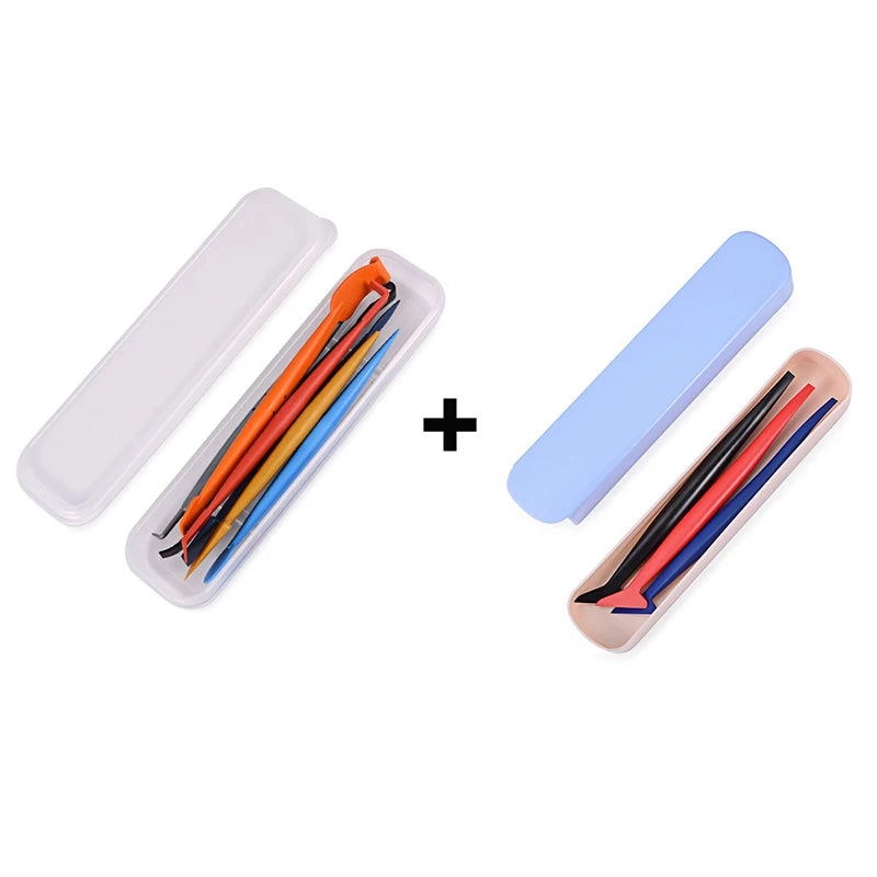 FOSHIO Carbon Fiber Film Magnetic Stick Squeegee Set Window Tint Wrapping Scraper Car Sticker Install Vinyl Applicator Tools Kit