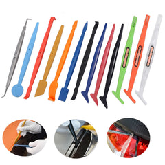 FOSHIO Carbon Fiber Film Magnetic Stick Squeegee Set Window Tint Wrapping Scraper Car Sticker Install Vinyl Applicator Tools Kit