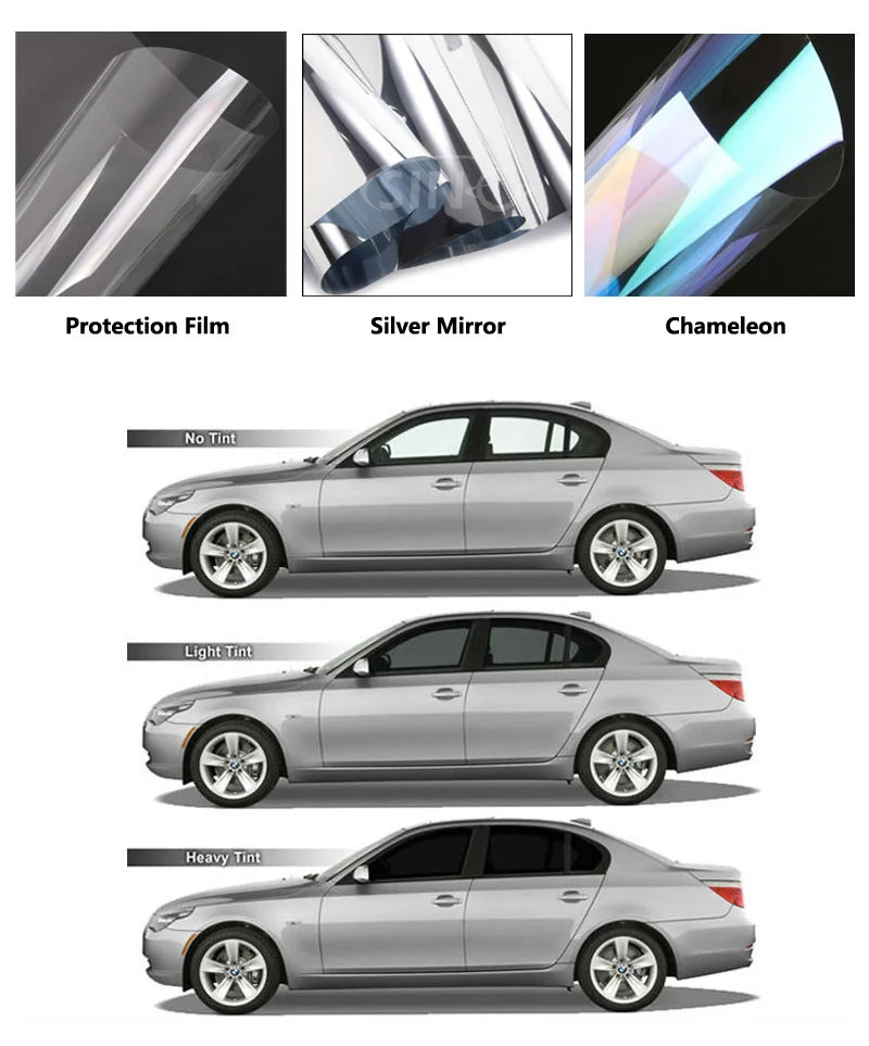 Anti Fog 2mil Nano Ceramic Film Window Home Security Residential Commercial Silver Car Window Tint Film