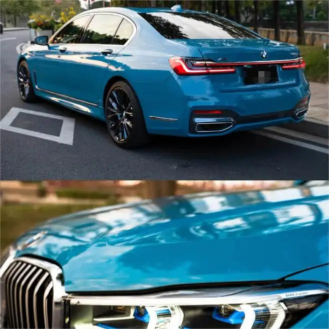 color PPF Gloss Tuscan Blue 1.52*16m 8mil self heat healing wrap color changing car body