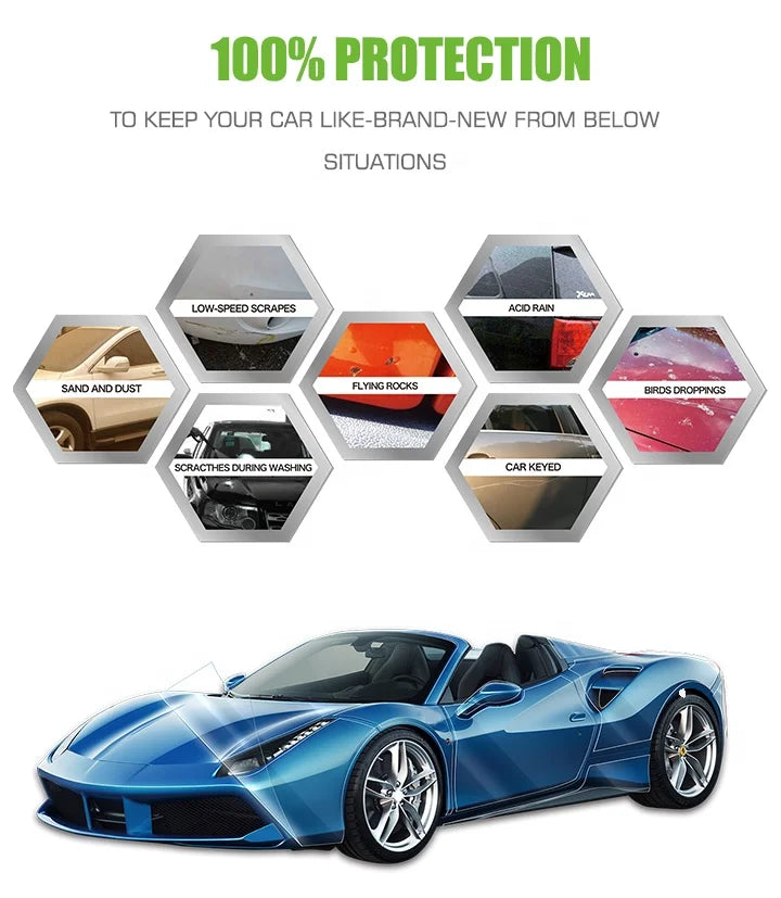 TPU PPF Paint protection film 6.5mil thickness Pawn series anti-yellowing 5 years Warranty car wrapping Film