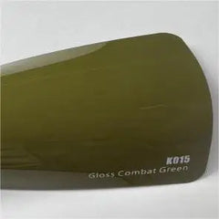 color PPF Gloss Combat Green 1.52*16m 8mil self heat healing wrap color changing car body