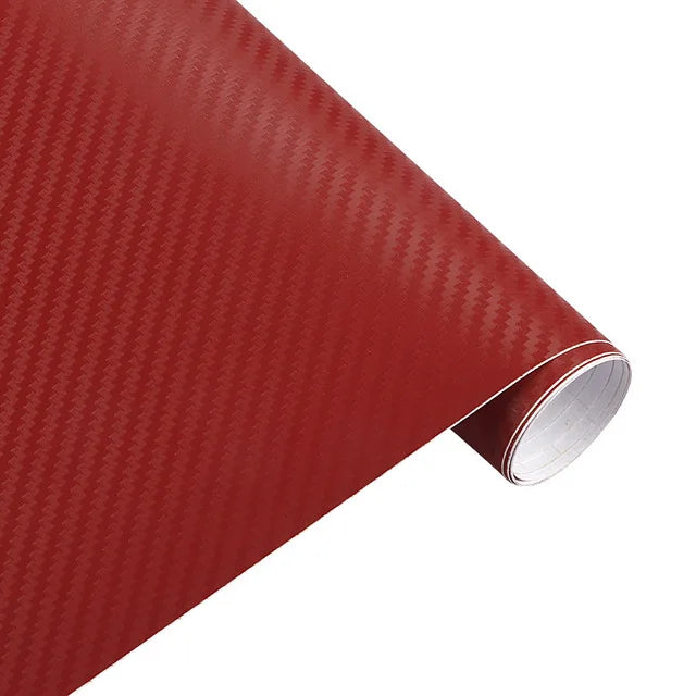 Cheapest Price Red 3d Carbon Fiber Vinyl Wrap Film For Car