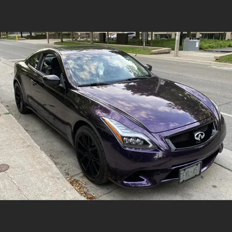 Gloss Midnight Purple Car Vinyl Wrap Color Self-adhesive Decoration Roll Film