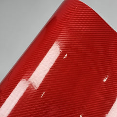 High Glossy Red Adhesive Car Vinyl for Car Stickers Car Accessories Tuning 6D Carbon Fiber for Motorcycle Decal Wrapping