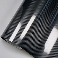 PET 5D 6D Car Sticker Carbon Fiber Vinyl Foil Film Air Bubble Free Self Adhesive Decor Decals Auto Exterior Accessories